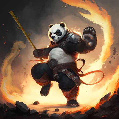 fanart kung fu panda 4